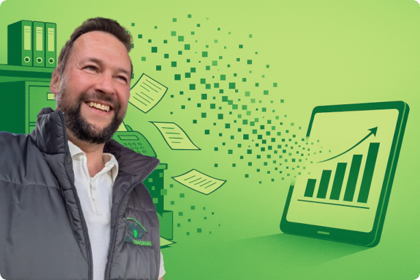 Stefan Grün unter einem Baum